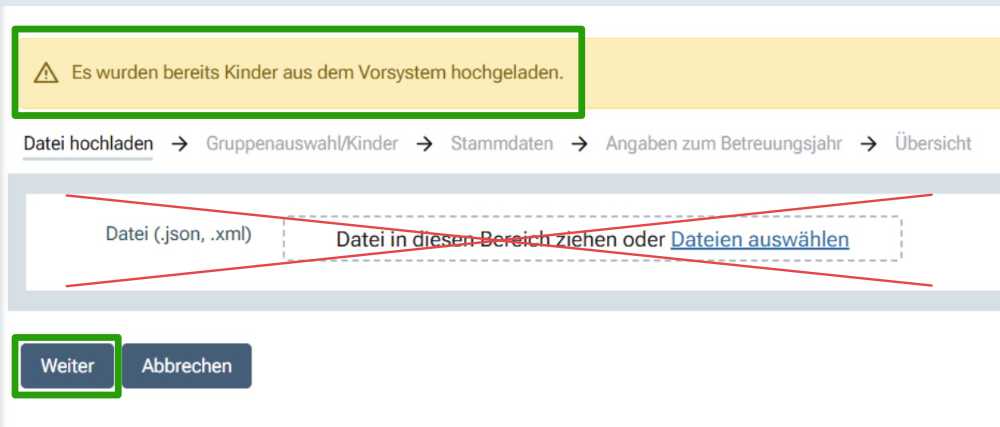 import aus vorsystem 01